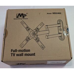 Mounting Dream TV Wall Mount MD2462 Black New Full Motion 17-39in 33lb Capacity